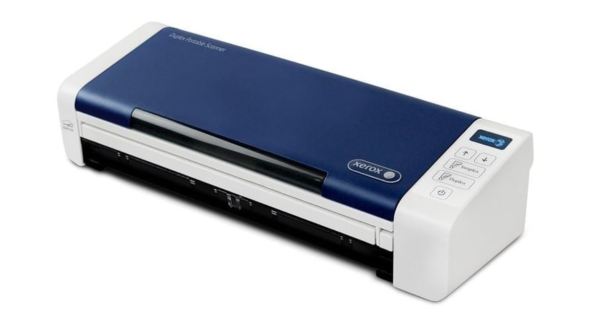 The Xerox® Duplex Portable Scanner is designed to streamline paper-ridden processes that bog down employee productivity.